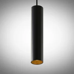 Arcchio Ejona pendellampe, højde 27 cm, sort, aluminium