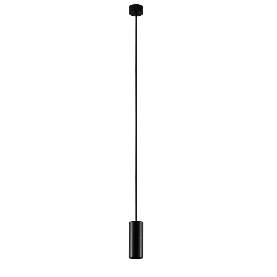 Arcchio Ejona pendellampe, højde 15 cm, sort, metal