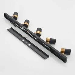 Arcchio Evaro spot, guldring bagtil, 5 lyskilder