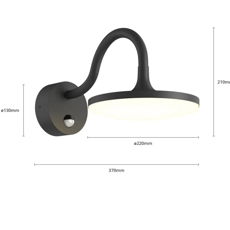 Arcchio Fineria udendørs LED-væglampe med sensor