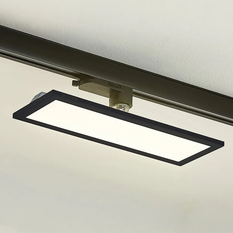 Arcchio Hairis LED-panel, 30 cm, sort, 4000 K