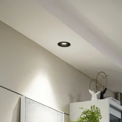 Arcchio Harcos LED-downlight, sort, Ø 11 cm, 4.000K