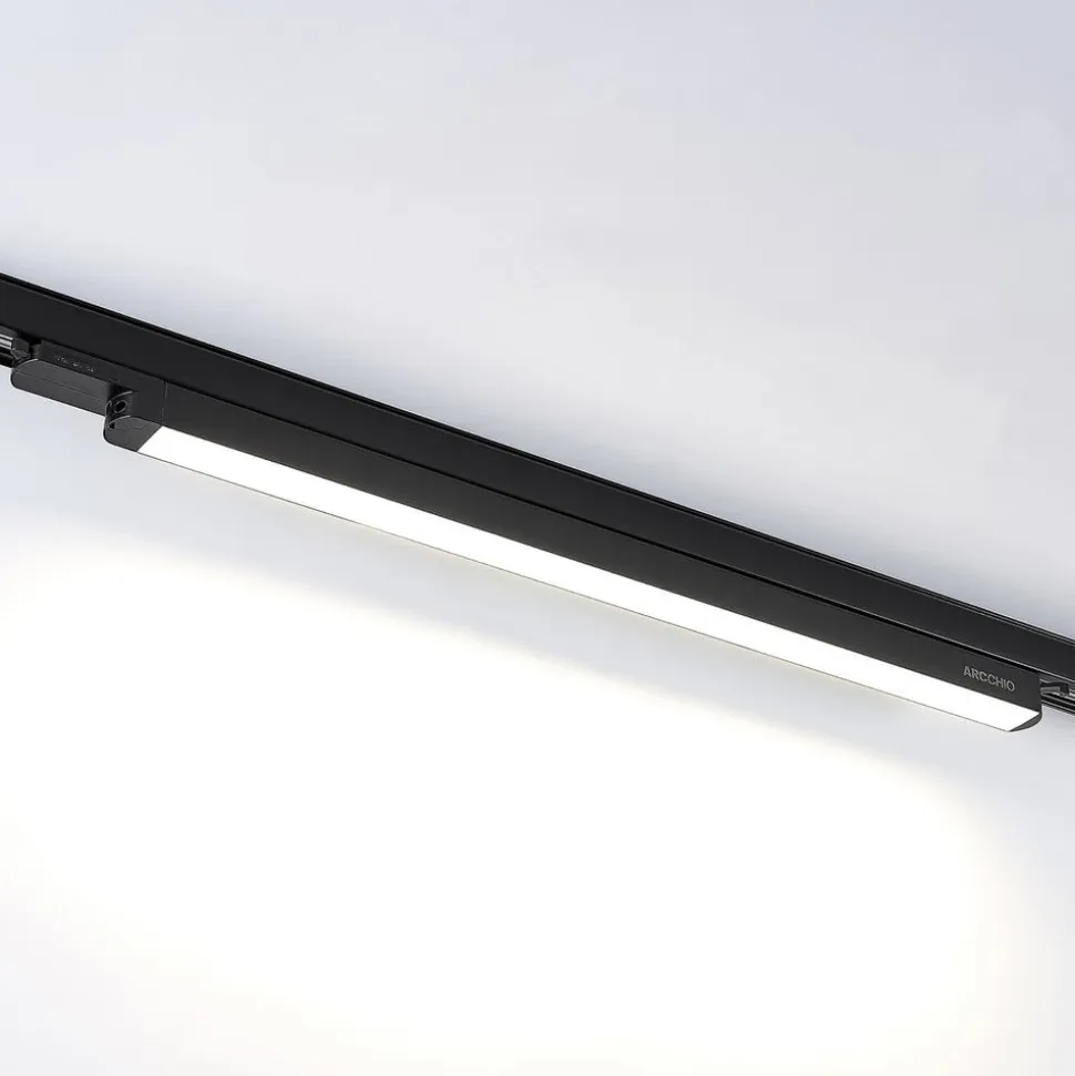 Arcchio Harlow LED-skinnelampe, sort, 69 cm, 4.000 K