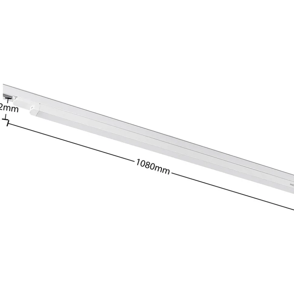 Arcchio Harlow LED-skinnelampe, hvid, 109 cm, 4.000 K