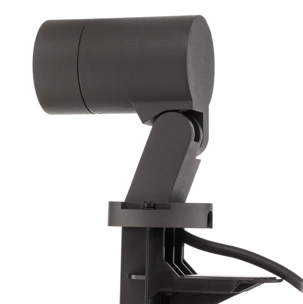 Arcchio Hemmani spot med jordspyd, højde 35 cm, antracit, aluminium