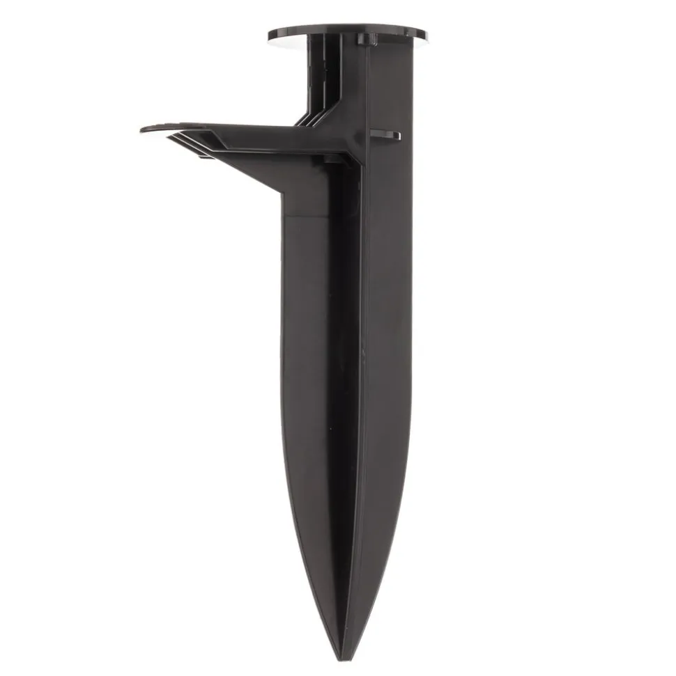 Arcchio Hemmani spot med jordspyd, højde 35 cm, antracit, aluminium