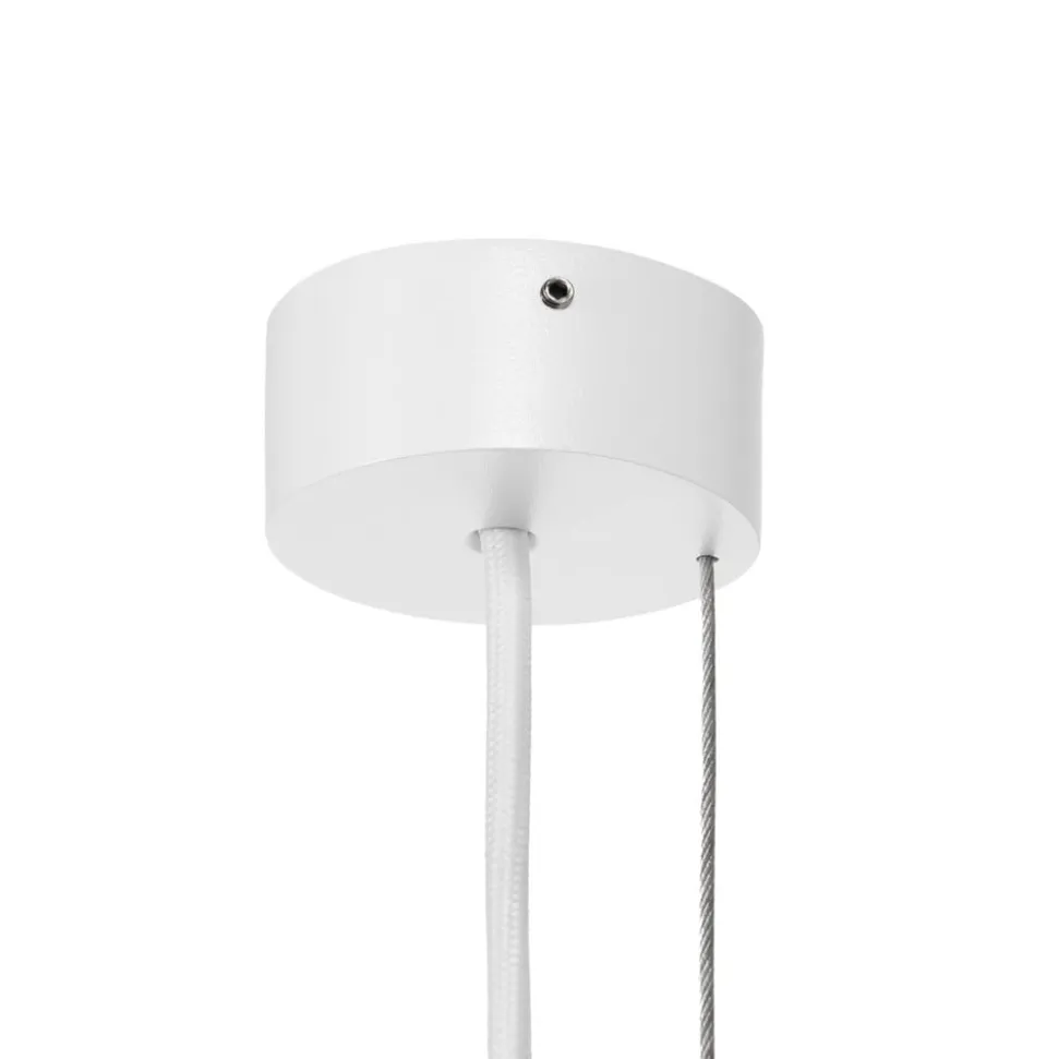 Arcchio hængelampe Brinja, hvid, 120 cm lang, 4 lyskilder, GU10