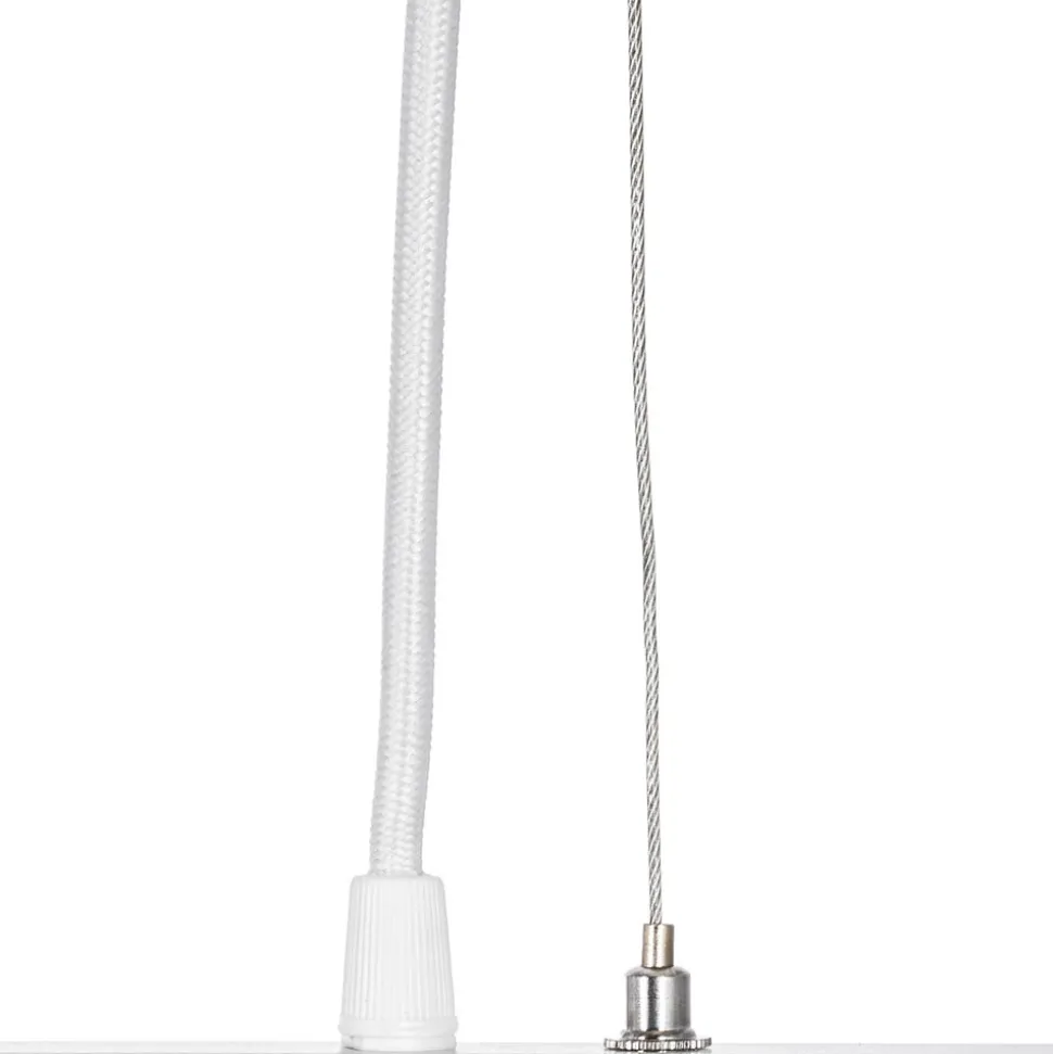 Arcchio hængelampe Brinja, hvid, 120 cm lang, 4 lyskilder, GU10