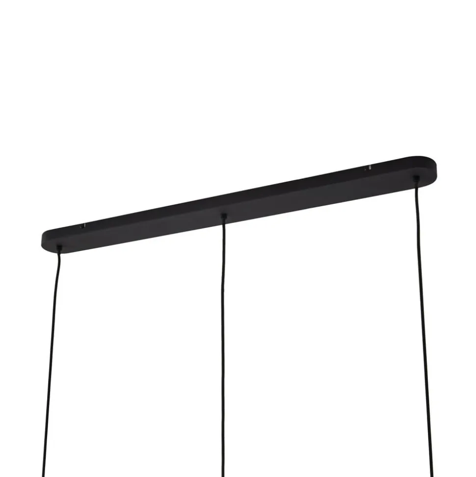 Arcchio hængelampe Cosmina, 3 lyskilder, længde 90 cm, sort