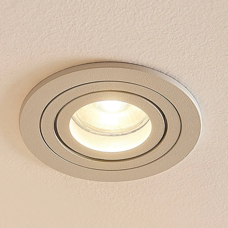 Arcchio indbygget loftspot Sophia, hvid, rund