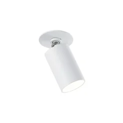Arcchio indbygningsspot Davin, hvid, cylinder, sæt med 3 stk
