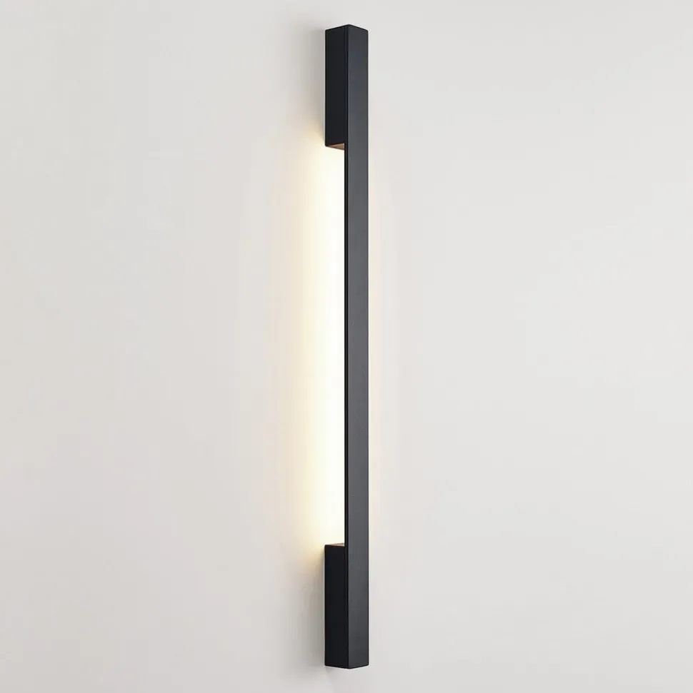 Arcchio Ivano LED-væglampe, 91 cm, sort