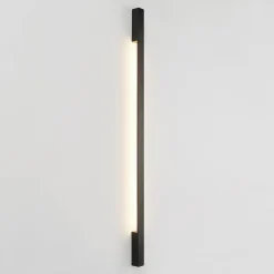Arcchio Ivano LED-væglampe, 130 cm, sort