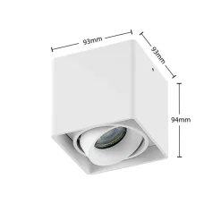 Arcchio Kubika downlight GU10, 1 lyskilde, hvid