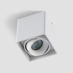 Arcchio Kubika downlight GU10, 1 lyskilde, hvid