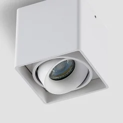 Arcchio Kubika downlight GU10, 1 lyskilde, hvid