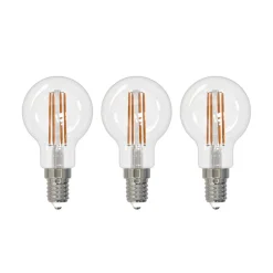 Arcchio LED glødepære E14 G45, sæt med 3, 3000 K