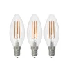 Arcchio LED glødepære E14 stearinlys, sæt med 3, 3000 K