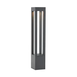 Arcchio LED pullert Lienna, 90 cm, grå, metal, IP65