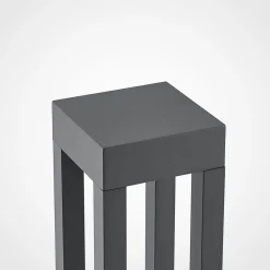 Arcchio LED pullert Lienna, 90 cm, grå, metal, IP65