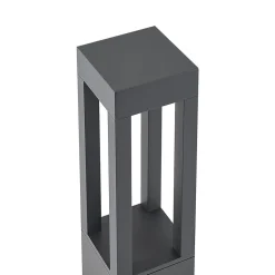 Arcchio LED pullert Lienna, 60 cm, grå, metal, IP65