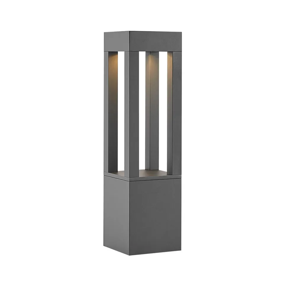 Arcchio LED pullert Lienna, 60 cm, grå, metal, IP65