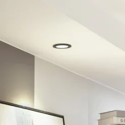 Arcchio LED-downlight Aryx, sort, 3.000K