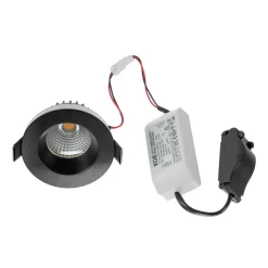 Arcchio LED-downlight Aryx, sort, 3.000K