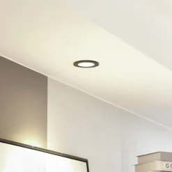 Arcchio LED-downlight Aryx, sort, 2.700K