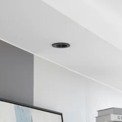 Arcchio LED-downlight Aryx, sort, 2.700K
