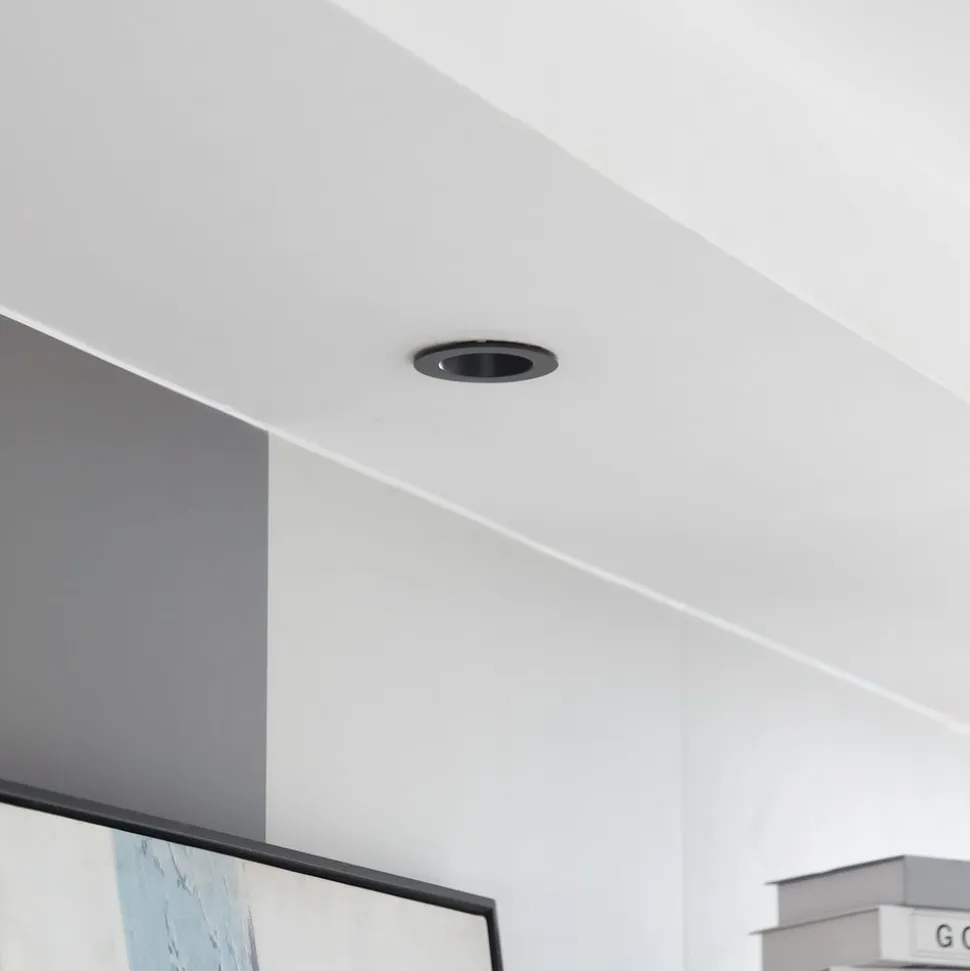 Arcchio LED-downlight Aryx, sort, 2.700K