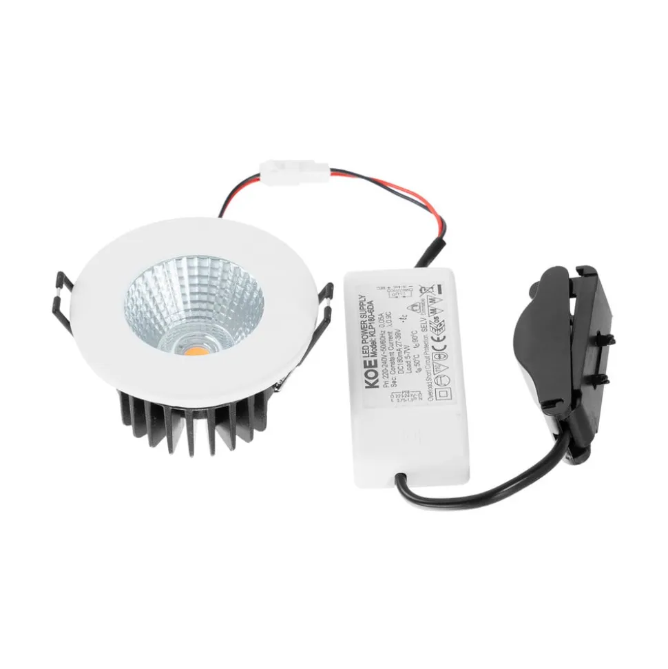 Arcchio LED-downlight Lirin, hvid, 4.000K