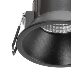 Arcchio LED-downlight Niria, sort, 2.700K