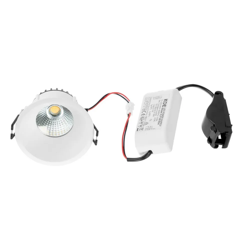 Arcchio LED-downlight Niria hvid, 3.000K