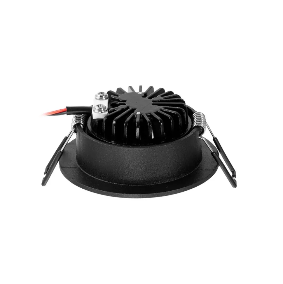 Arcchio LED-downlight Zarik sort, 3.000K