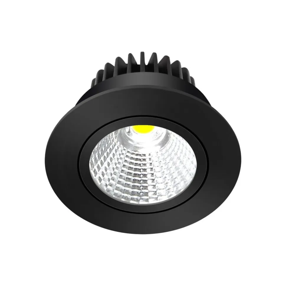 Arcchio LED-downlight Zarik, sort, 4.000K