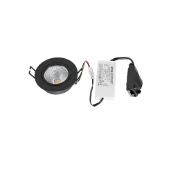 Arcchio LED-downlight Zarik, sort, 4.000K