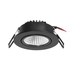 Arcchio LED-downlight Zarik, sort, 4.000K