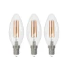 Arcchio LED-filamentpære E14 stearinlys, sæt med 3, 4000 K