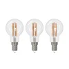 Arcchio LED-filamentpære E14 G45, sæt med 3, 4000 K