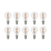 Arcchio LED-filamentpære E14 G45, sæt med 10 stk, 4000 K