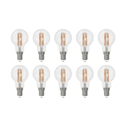 Arcchio LED-filamentpære E14 G45, sæt med 10 stk, 4000 K