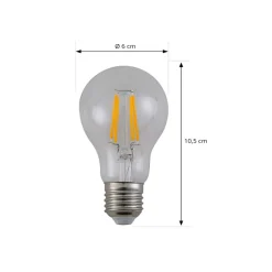 Arcchio LED-filamentpære, E27 7,2W, 3000K, klar, 1521 lm