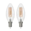 Arcchio LED-filamentpære E14 stearinlys, sæt med 2, 2700 K