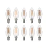 Arcchio LED-filamentpære E14 sæt med 10 stk. lys, 3000 K