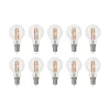 Arcchio LED-filamentpære E14 G45, sæt med 10, 2700 K