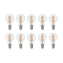 Arcchio LED-filamentpære E14 G45, sæt med 10, 2700 K