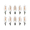Arcchio LED-filamentpære E14 stearinlys sæt med 10, 4000 K