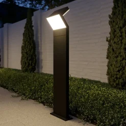 Arcchio LED-gadelampe Havin, antracit, metal, 100 cm