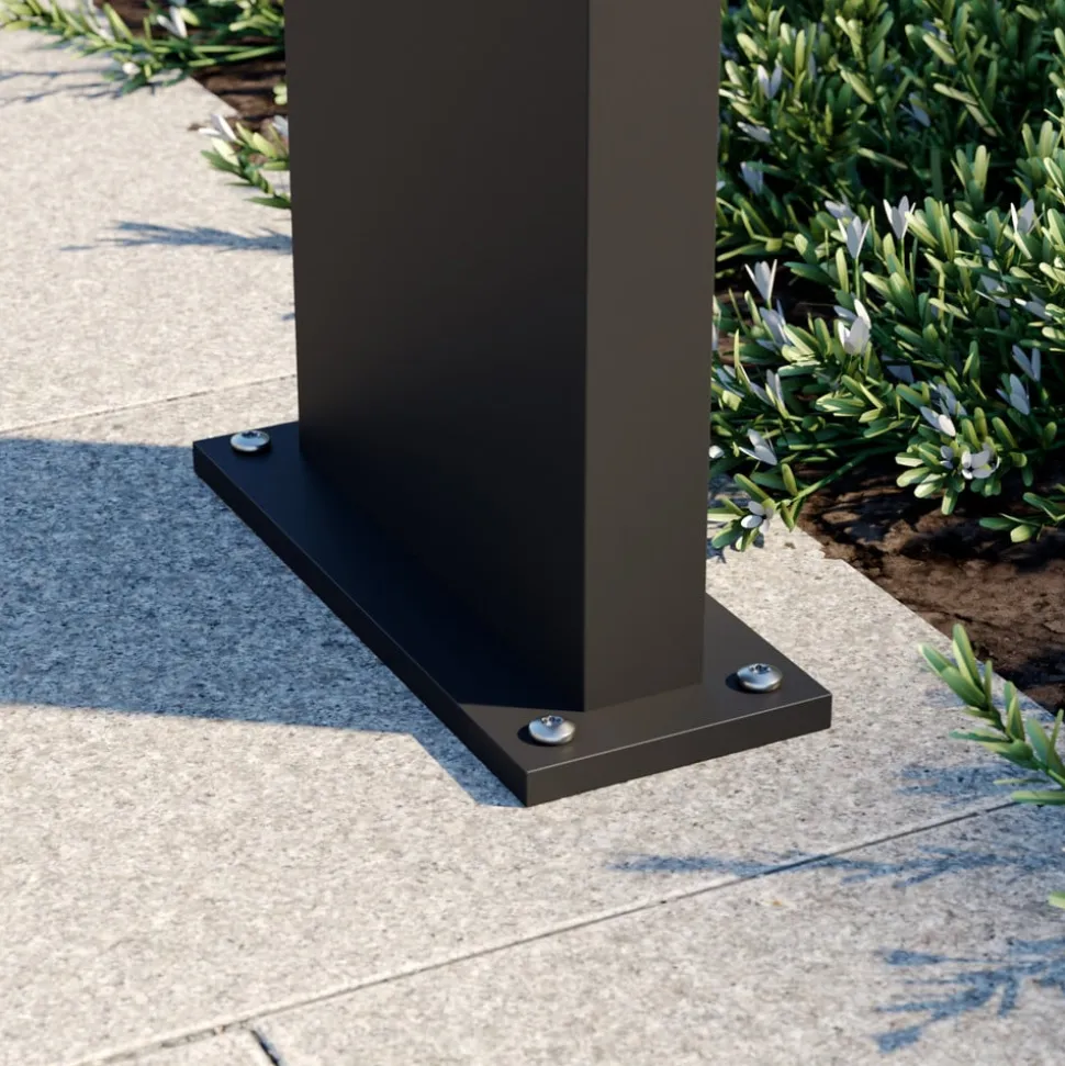 Arcchio LED-gadelampe Havin, antracit, metal, 100 cm